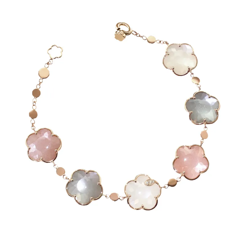 Pasquale Bruni Bouquet Lunaire 18ct Rose Gold Diamond Moon Gems Bracelet sold by C.W. Sellors