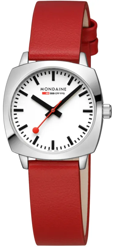 Mondaine Official Swiss Railways Cushion Watch made by Mondaine