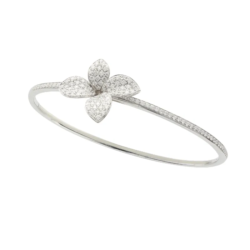 Pasquale Bruni Petit Garden 18ct White Gold Diamond Flower Bracelet sold by C.W. Sellors