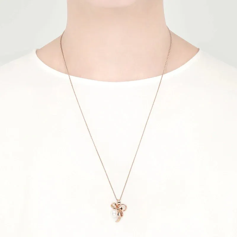 Mikimoto Jeux de Rubans 18ct Rose Gold Akoya Pearl Pendant sold by C.W. Sellors product image thumbnail 2