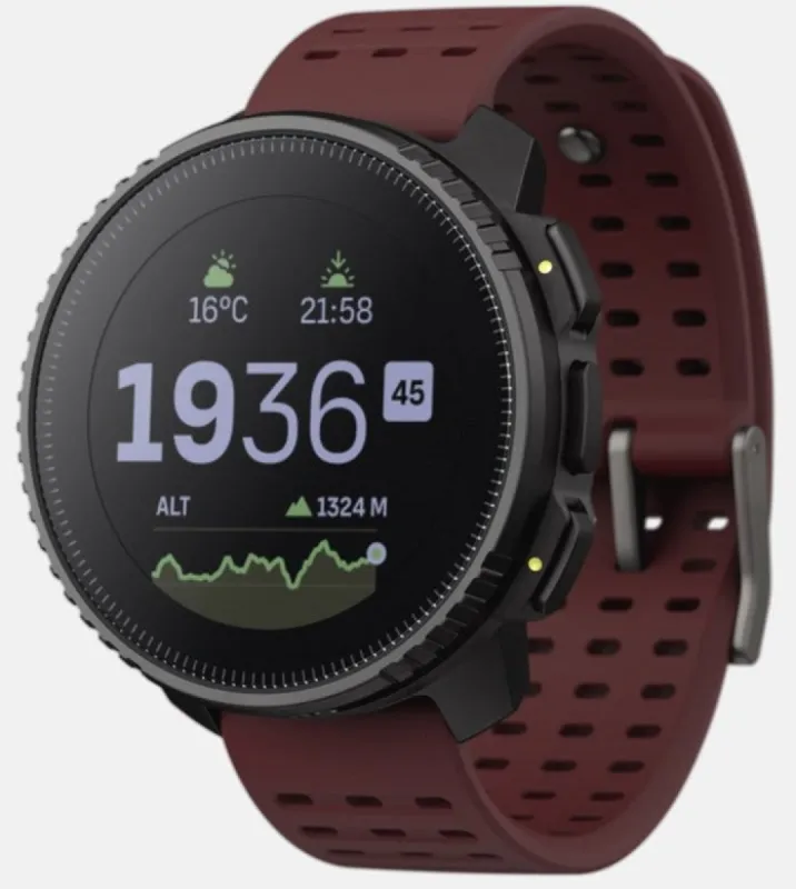 Suunto Vertical Black Ruby Stainless Steel sold by C.W. Sellors