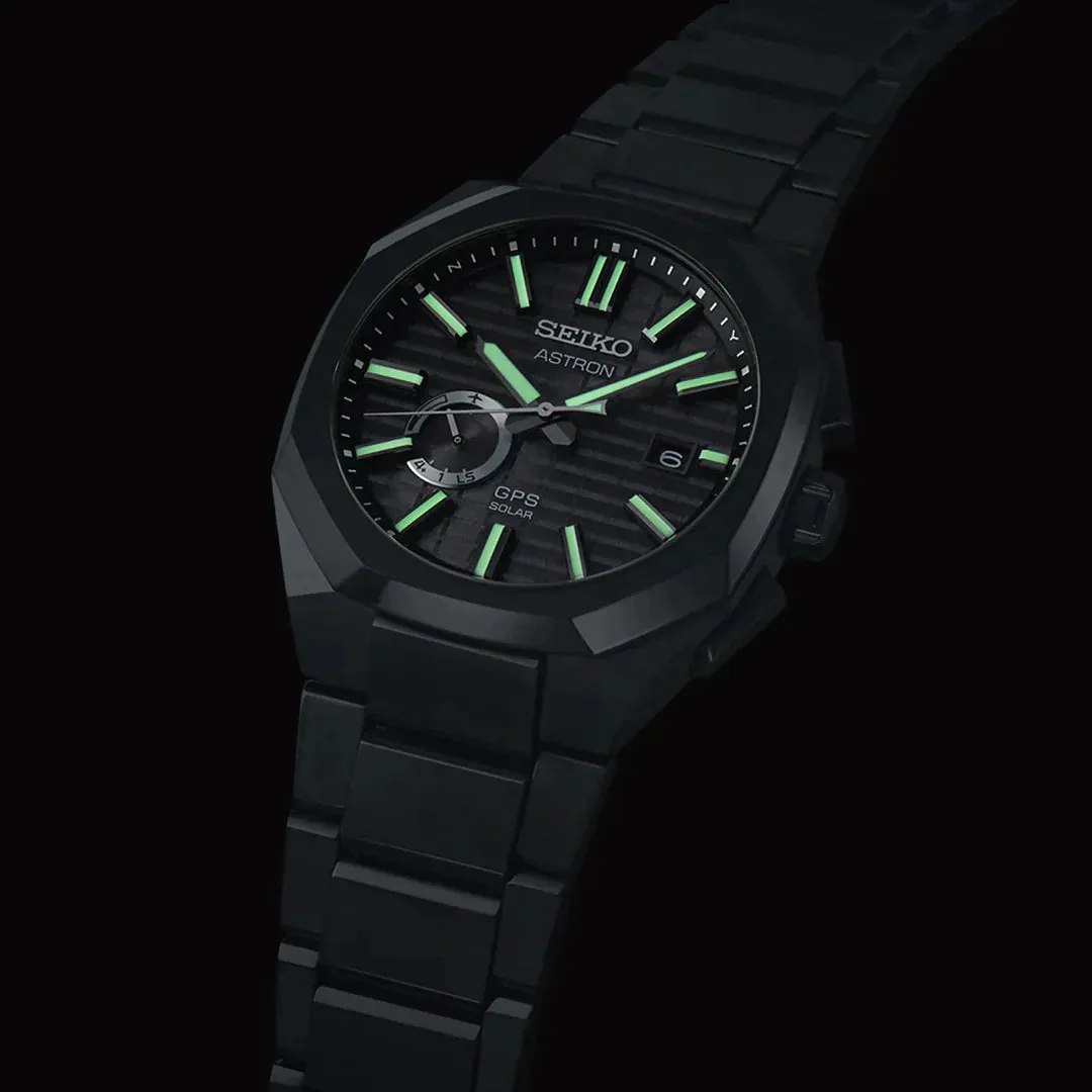 Seiko Astron GPS Solar Jet Black Crystal Box Watch sold by C.W. Sellors product image thumbnail 4
