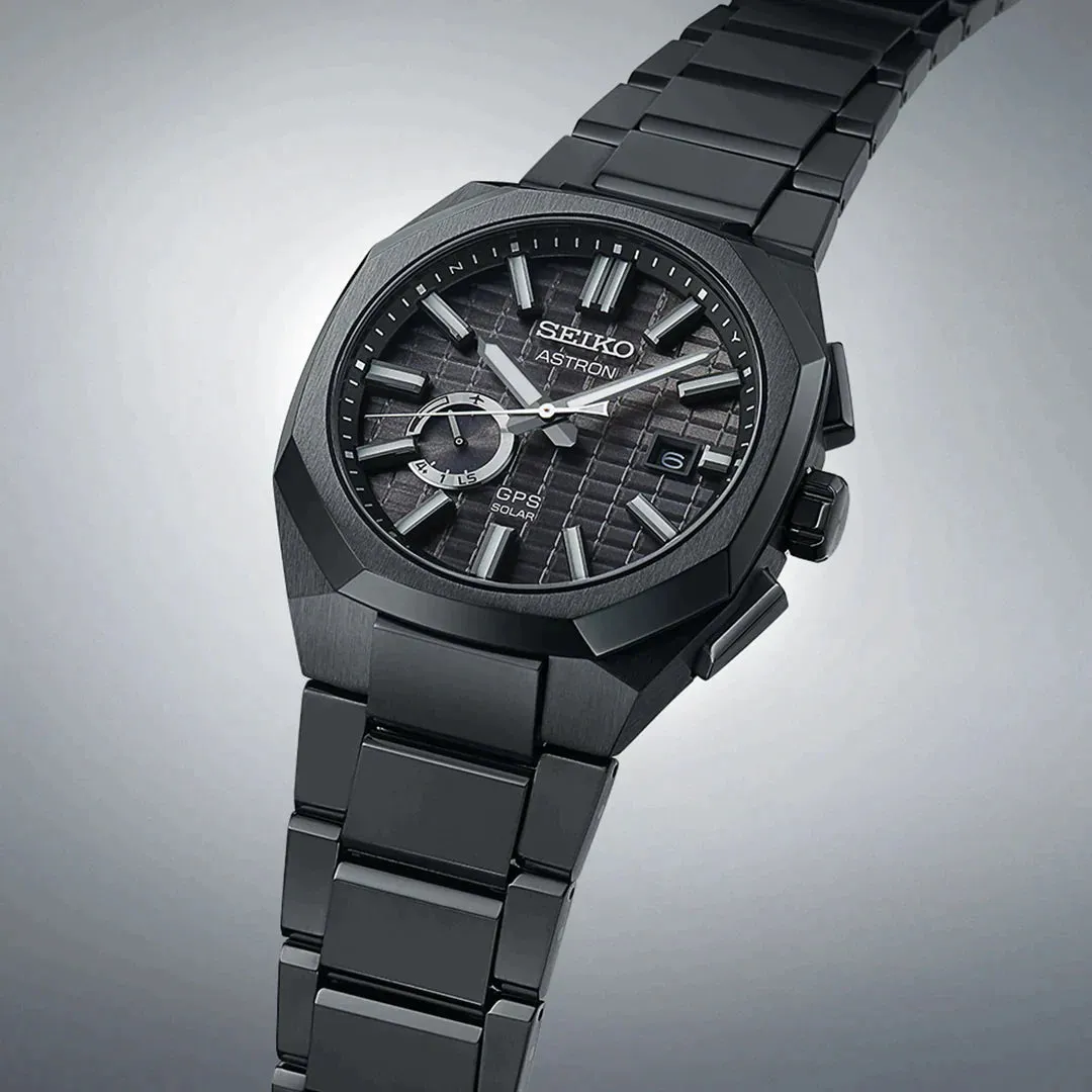 Seiko Astron GPS Solar Jet Black Crystal Box Watch sold by C.W. Sellors product image thumbnail 3