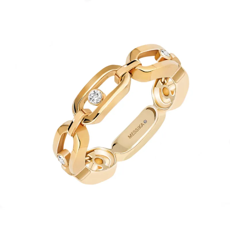 Messika Move Uno Multi 18ct Yellow Gold Diamond Ring sold by C.W. Sellors