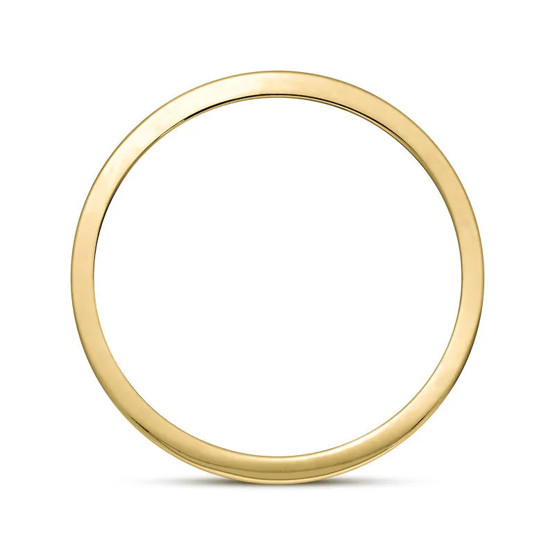 9ct Yellow Gold 0.36ct Diamond King's Coronation Hallmark Princess Cut 6mm Ring sold by C.W. Sellors product image thumbnail 4