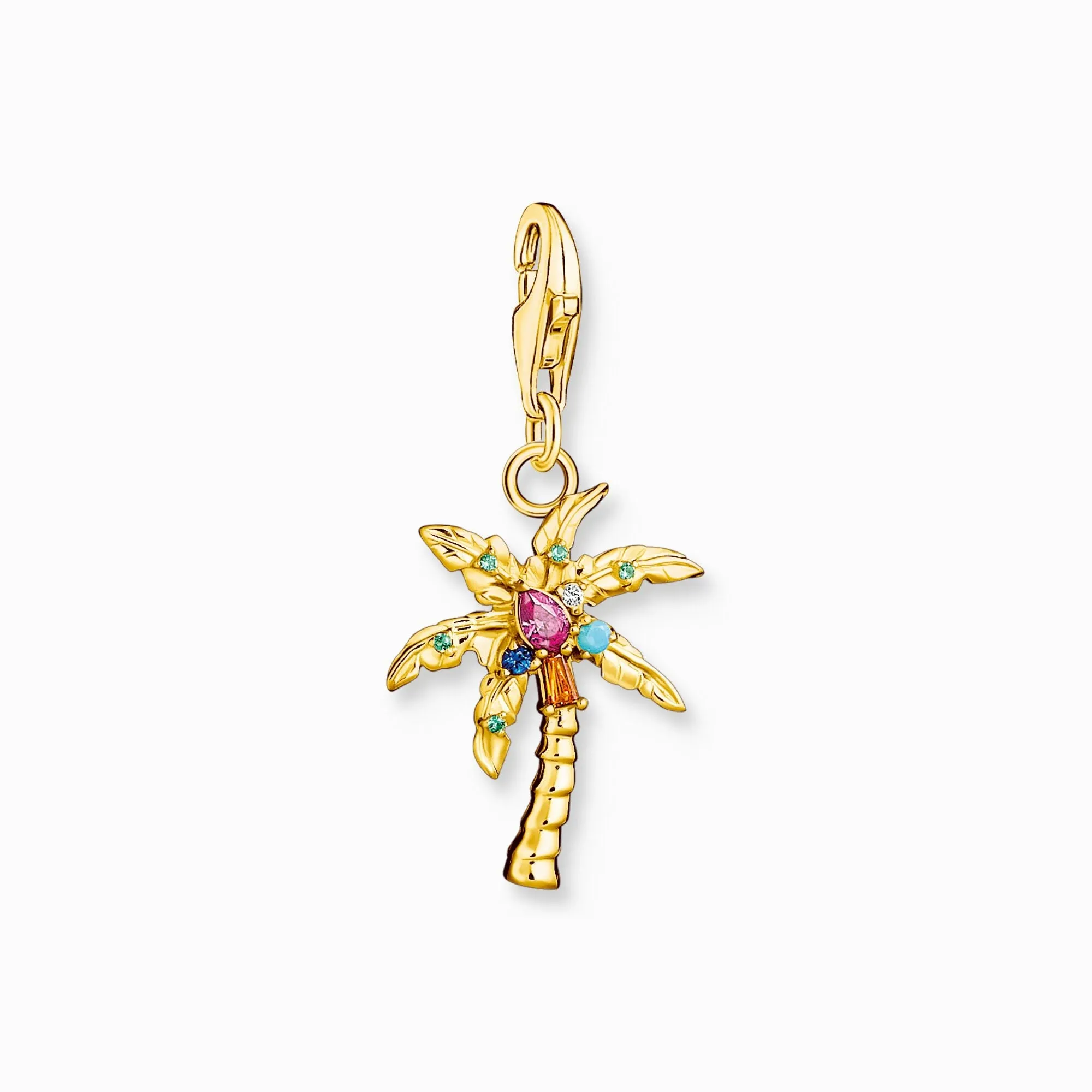 Thomas Sabo Charm Club Gold Plated Sterling Silver Palm Tree Charm sold by C.W. Sellors