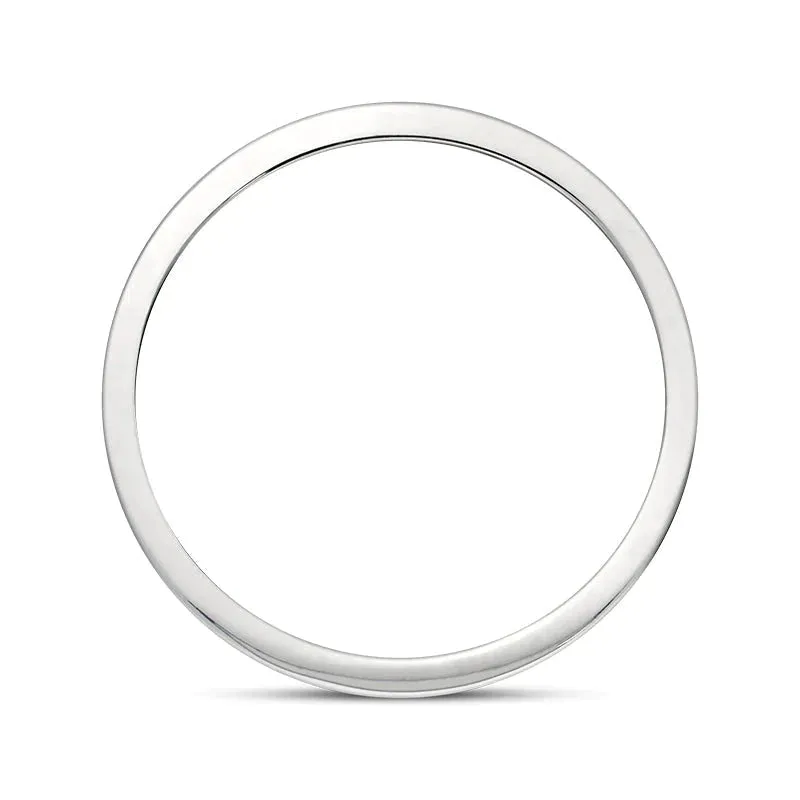 18ct White Gold 0.12ct Diamond Whitby Jet King's Coronation Hallmark Princess Cut 5mm Ring sold by C.W. Sellors product image thumbnail 4