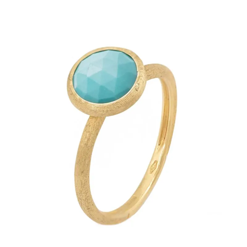 Marco Bicego Jaipur 18ct Yellow Gold Turquoise Ring sold by C.W. Sellors