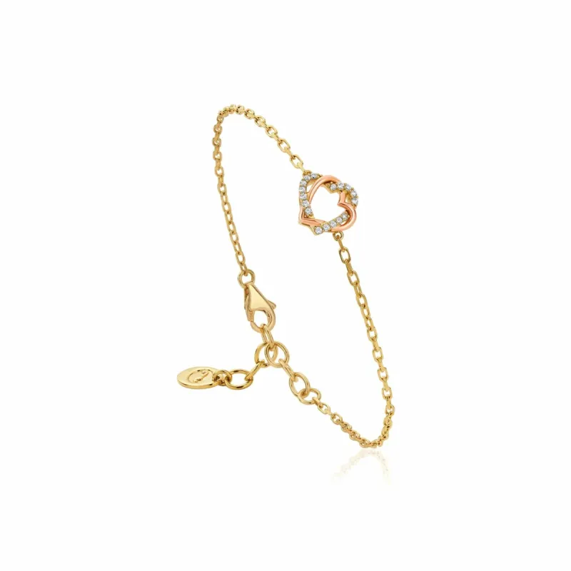 Clogau Always in My Heart 18ct Gold Diamond Bracelet sold by C.W. Sellors