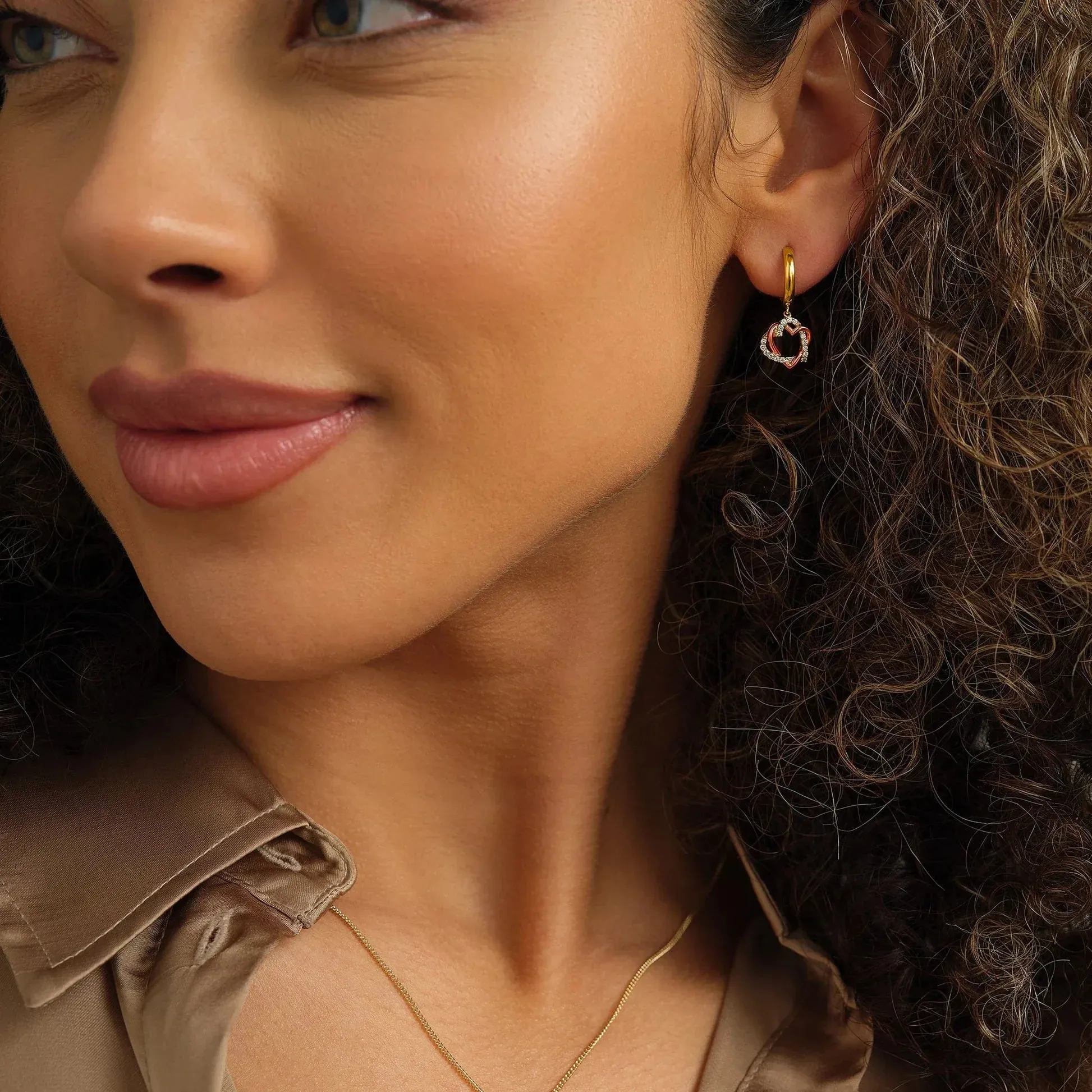 Clogau Always in My Heart 18ct Gold Diamond Earrings sold by C.W. Sellors product image thumbnail 2