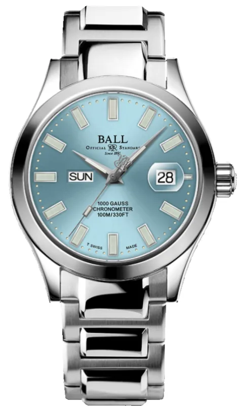 Ball Watch Company Engineer III Marvelight Chronometer Day Date Watch made by C.W. Sellors