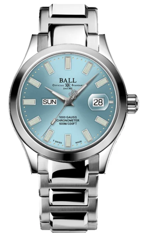 Ball Watch Company Engineer III Marvelight Chronometer Day Date Watch made by C.W. Sellors