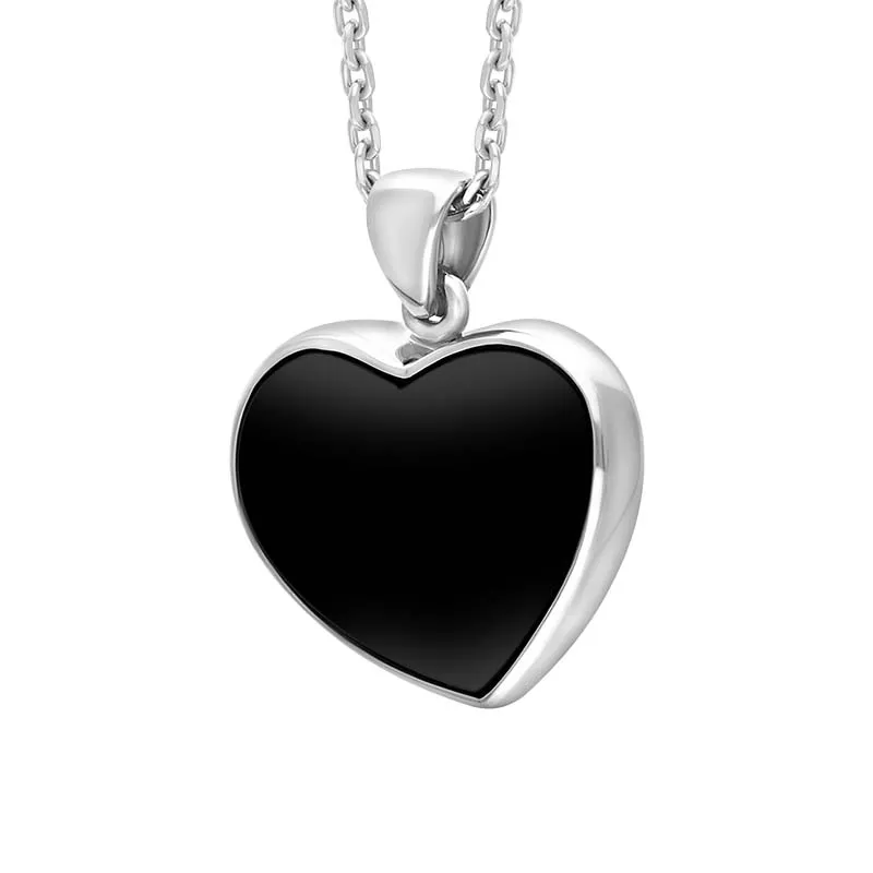 Sterling Silver Whitby Jet Heart Necklace sold by C.W. Sellors product image thumbnail 2