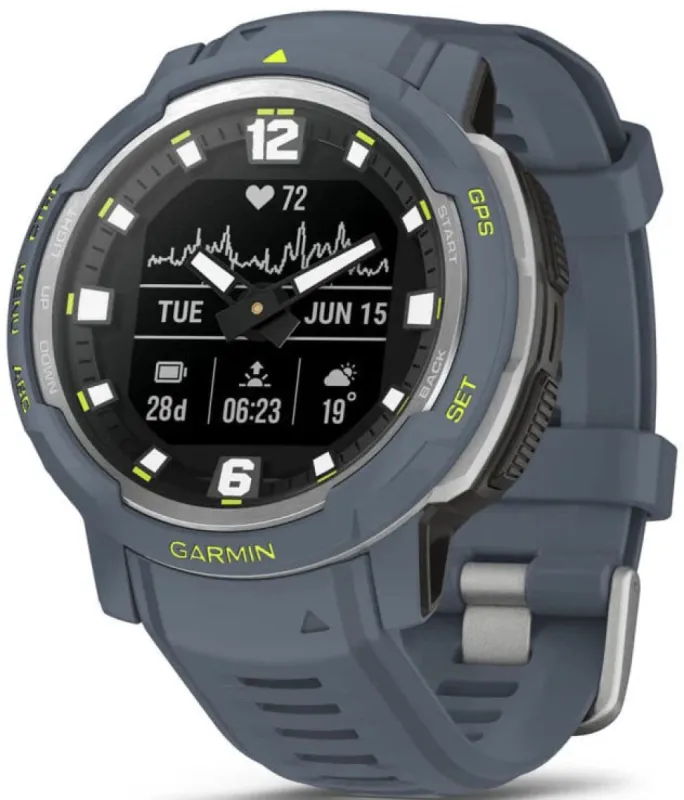 Garmin Instinct Crossover Standard Edition Blue Granite sold by C.W. Sellors