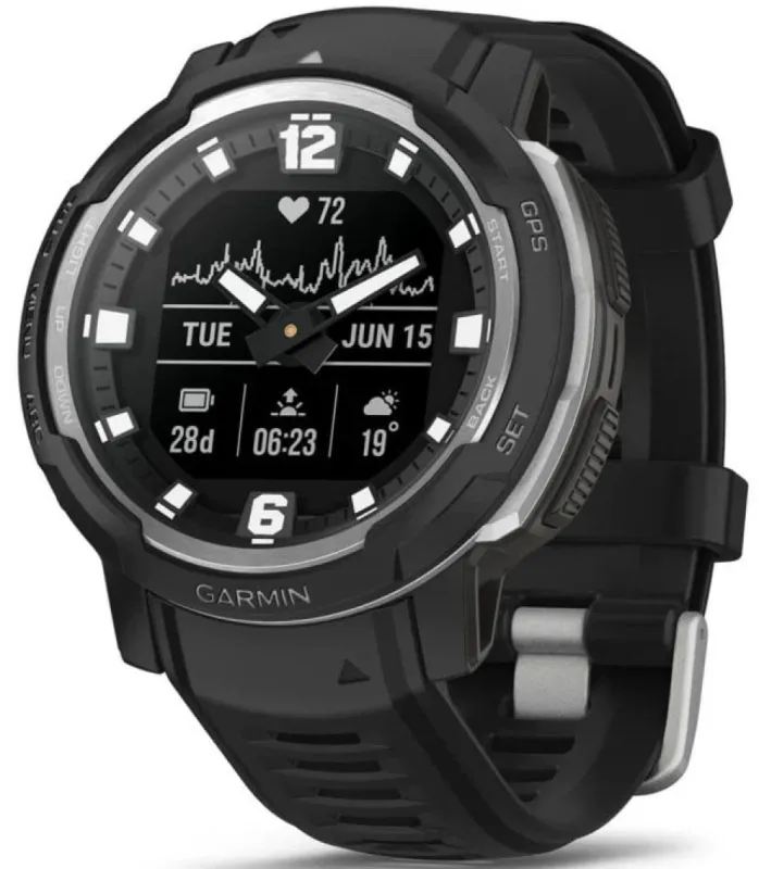 Garmin Instinct Crossover Standard Edition Black Watch sold by C.W. Sellors