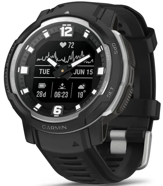 Garmin Instinct Crossover Standard Edition Black Watch sold by C.W. Sellors