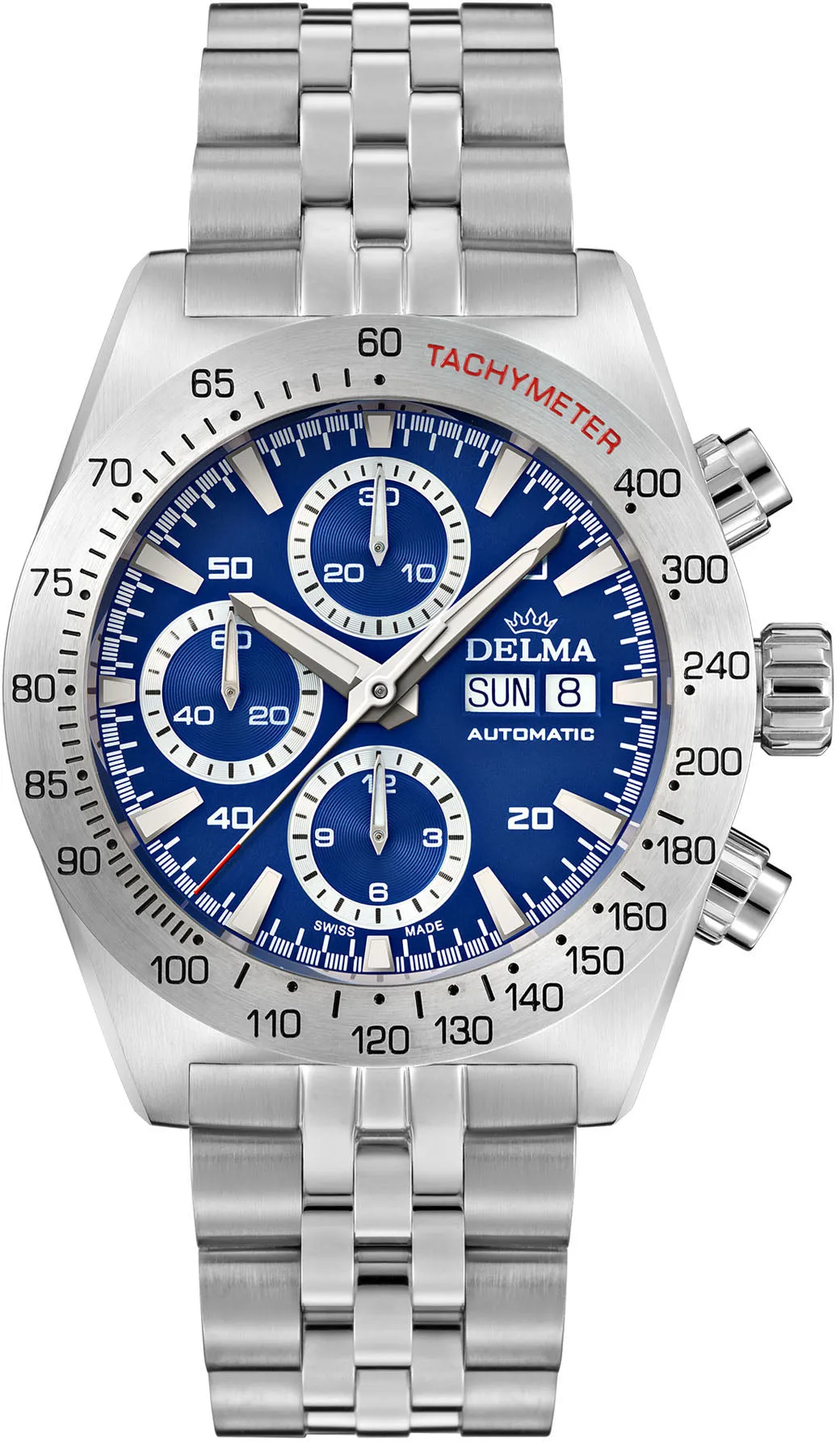 Delma Montego Chronograph Blue sold by C.W. Sellors