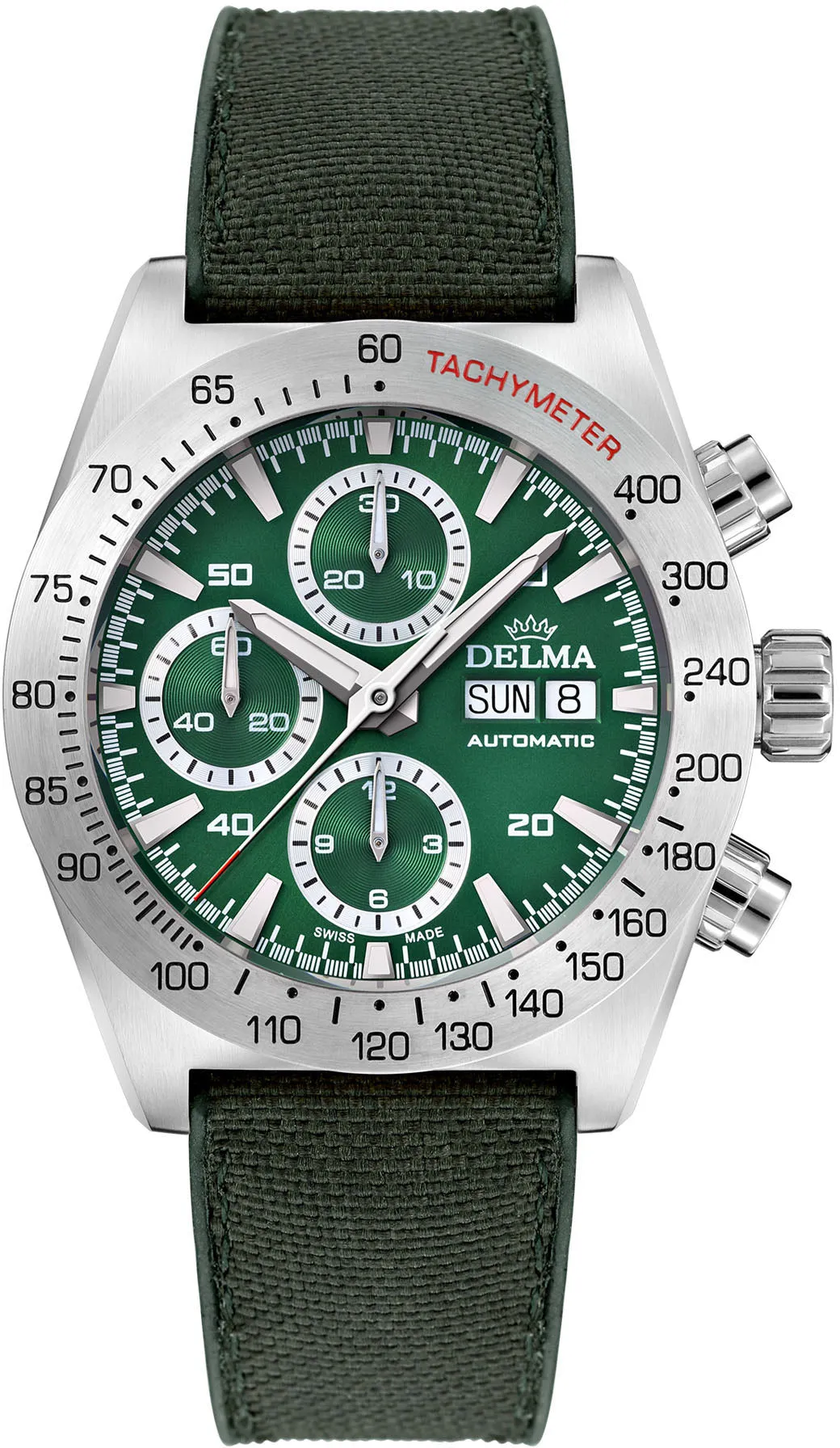 Delma Montego Chronograph Green sold by C.W. Sellors