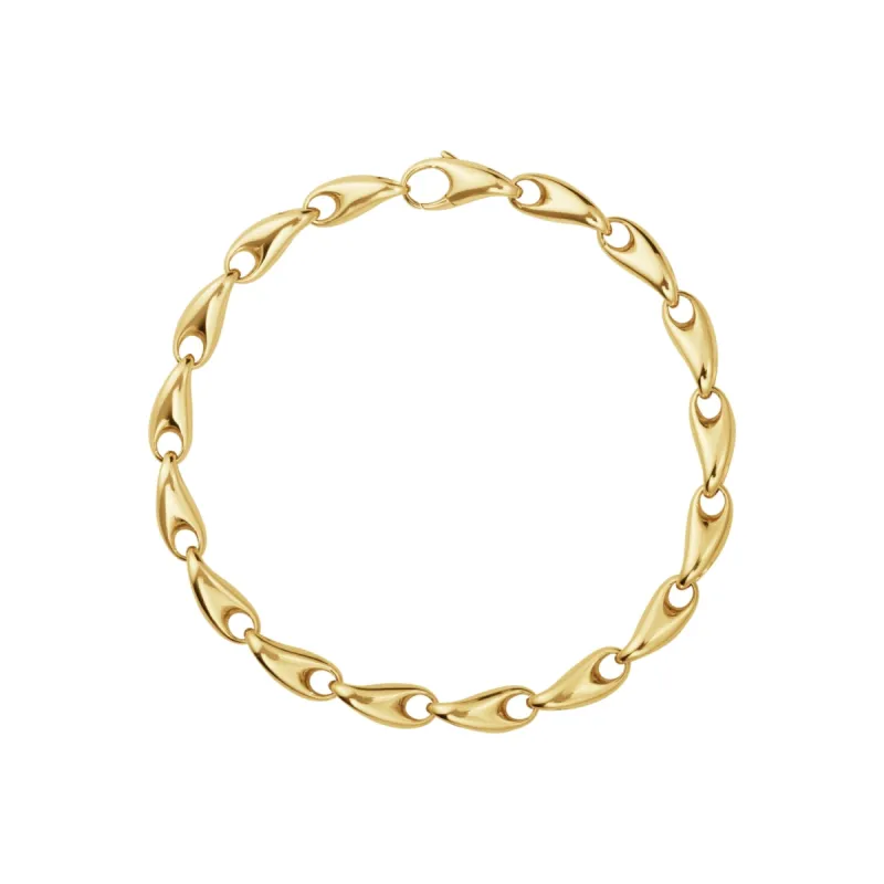 Georg Jensen Reflect 18ct Yellow Gold Slim Bracelet made by Georg Jensen