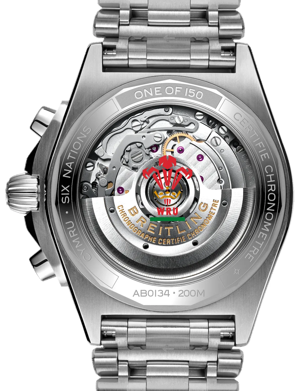 Breitling Chronomat B01 42 Six Nations Wales Limited Edition Watch sold by C.W. Sellors product image thumbnail 2