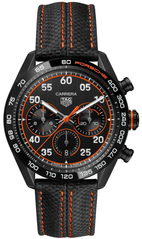 TAG Heuer Carrera Porsche Orange Racing Special Edition Watch made by Tag Heuer