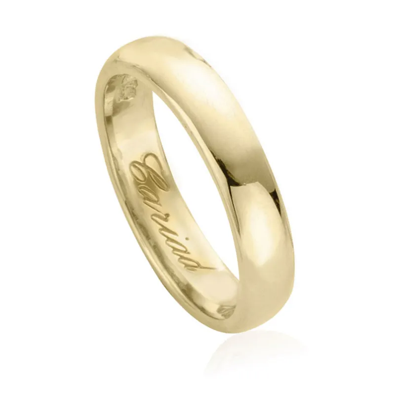 Clogau Windsor 18ct Yellow Gold 4mm Wedding Ring sold by C.W. Sellors