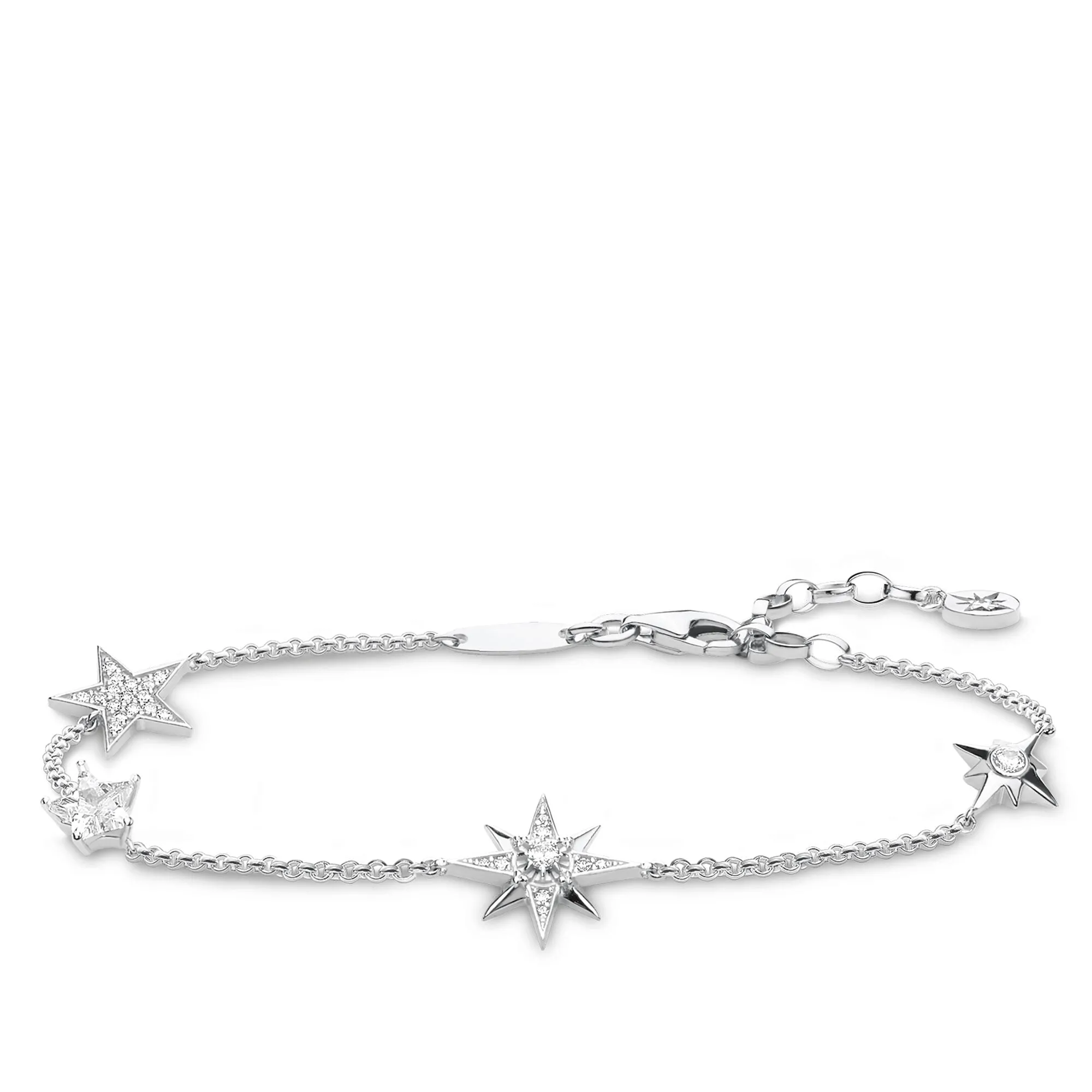 Thomas Sabo Glam & Soul Sterling Silver CZ Magic Stars Bracelet sold by C.W. Sellors