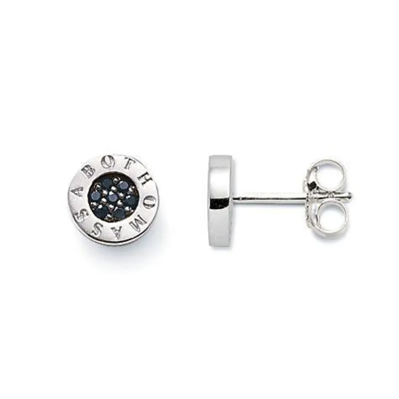 Thomas Sabo Glam And Soul Sterling Silver Black Zirconia Classic Stud Earrings sold by C.W. Sellors
