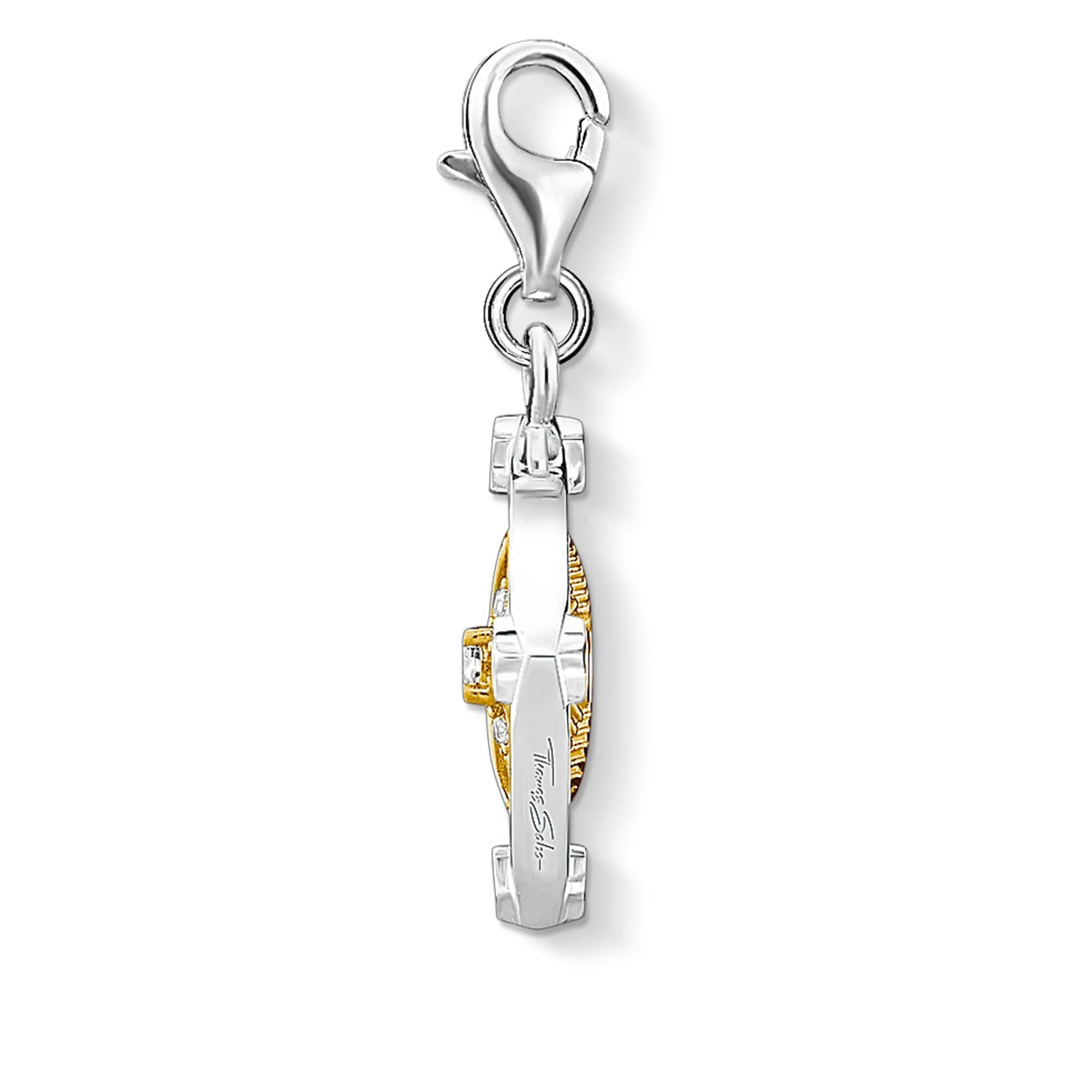 Thomas Sabo Charm Club Silver Yellow Gold Moveable Moon and Star Charm Pendant sold by C.W. Sellors product image thumbnail 2