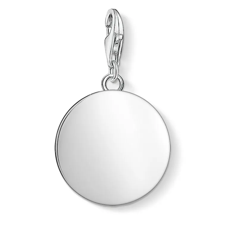 Thomas Sabo Charm Club Sterling Silver Plain Disk Charm sold by C.W. Sellors