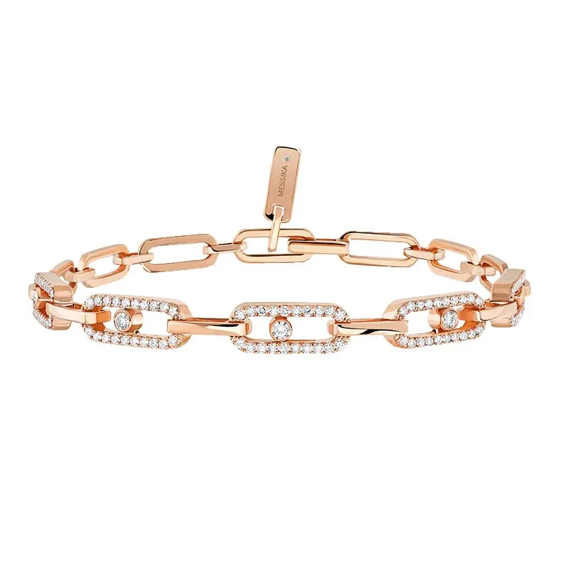 Messika Move Uno 18ct Rose Gold Diamond Multi Bracelet sold by C.W. Sellors product image thumbnail 2