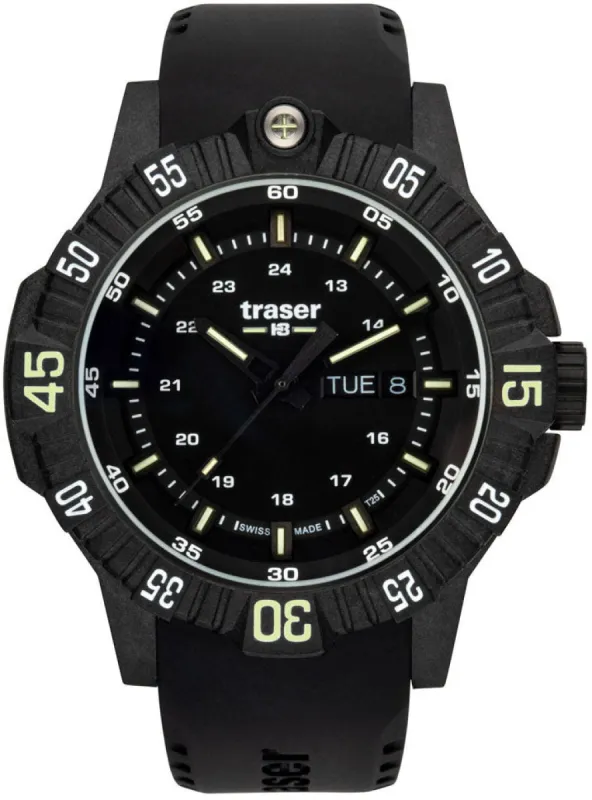 Traser H3 P99 Q Black Rubber made by C.W. Sellors