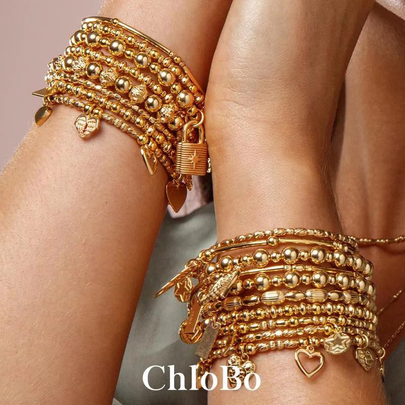 ChloBo Sterling Silver Gold Plated Triple Heart Bracelet sold by C.W. Sellors product image thumbnail 2