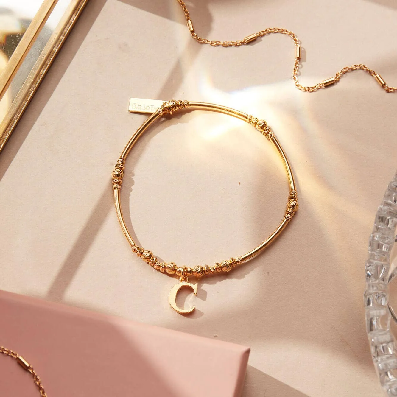 ChloBo Sterling Silver Gold Plated Initial Bracelet C sold by C.W. Sellors product image thumbnail 2