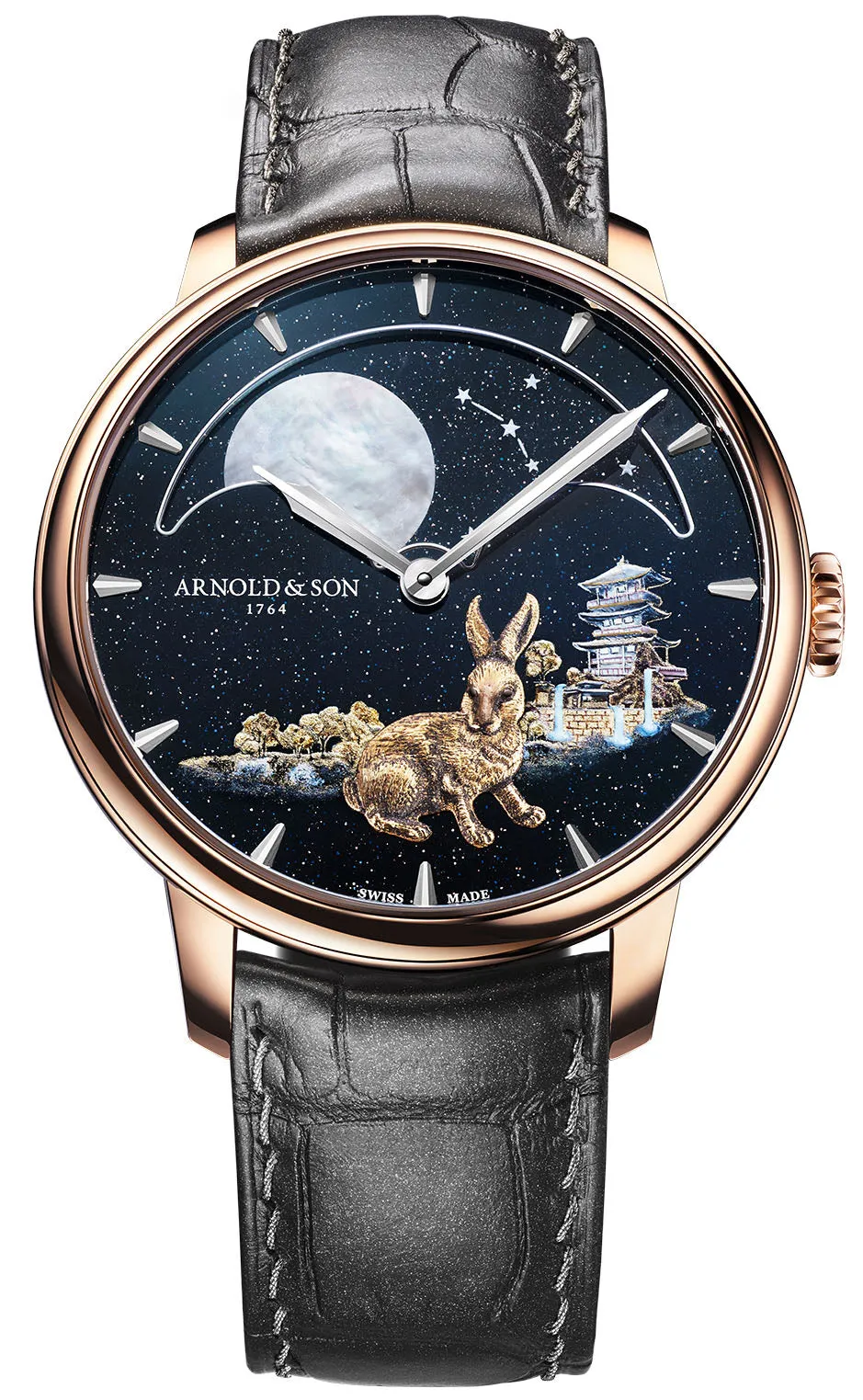 Arnold & Son Perpetual Moon Year of the Rabbit Limited Edition sold by C.W. Sellors