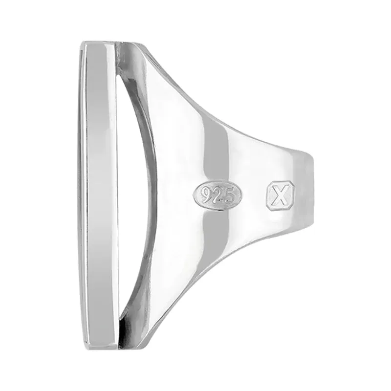 Sterling Silver Turquoise Hallmark Large Oblong Ring sold by C.W. Sellors product image thumbnail 2