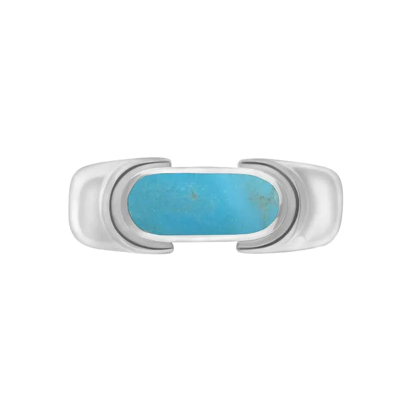 Sterling Silver Turquoise Oval Dodgem Ring sold by C.W. Sellors product image thumbnail 3
