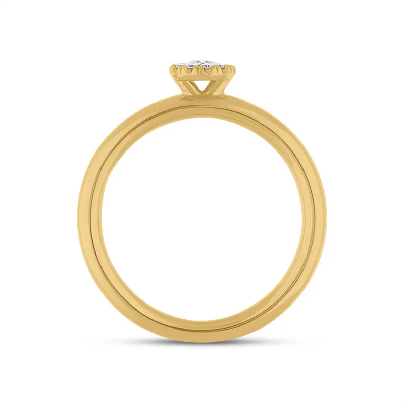 18ct Yellow Gold 0.15ct Diamond Round Cluster Ring sold by C.W. Sellors product image thumbnail 2