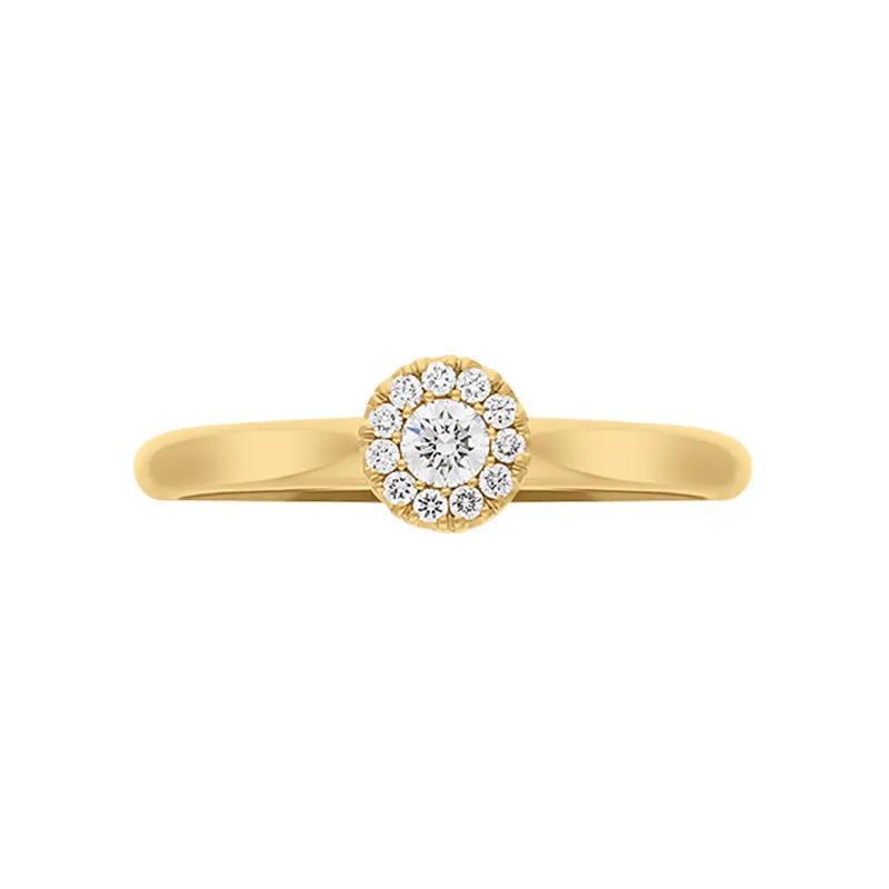 18ct Yellow Gold 0.15ct Diamond Round Cluster Ring sold by C.W. Sellors product image thumbnail 3
