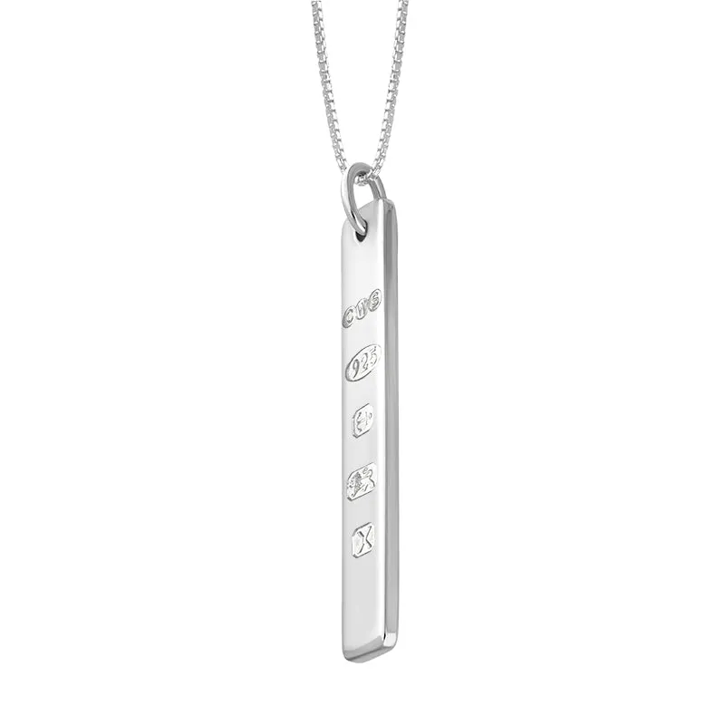 Sterling Silver Hallmark Polished Ingot Pendant Necklace sold by C.W. Sellors product image thumbnail 2