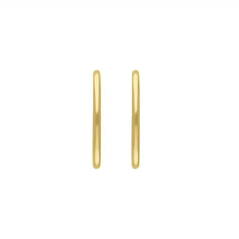 9ct Yellow Gold Round Hoop Earrings sold by C.W. Sellors
