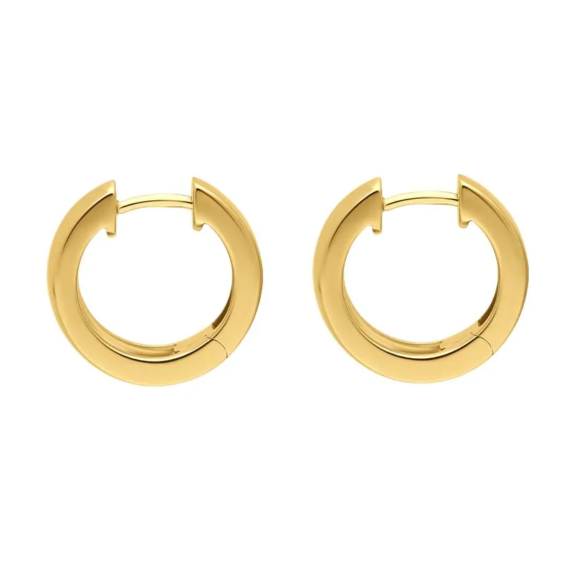 18ct Yellow and White Gold Diamond 16mm Hoop Earrings sold by C.W. Sellors product image thumbnail 2