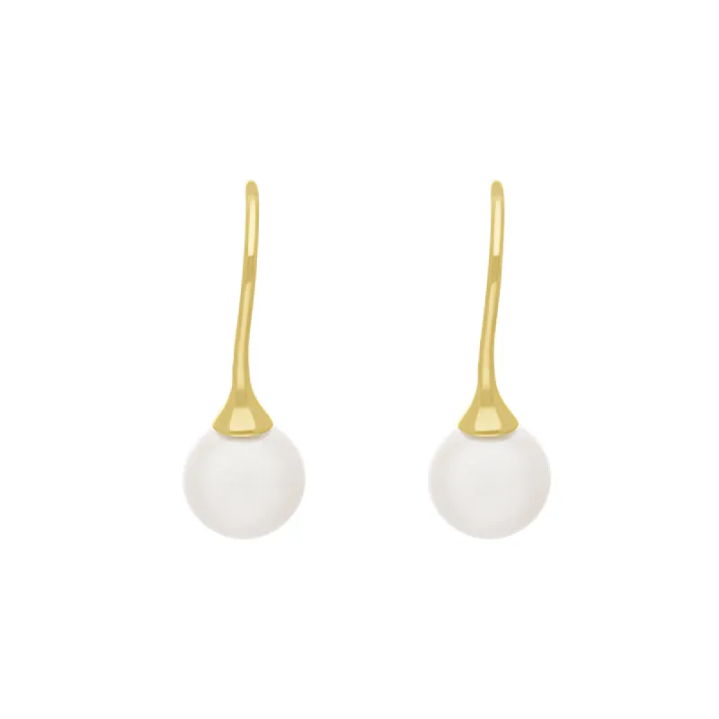 9ct Yellow Gold Freshwater Pearl Drop Hook Earrings sold by C.W. Sellors