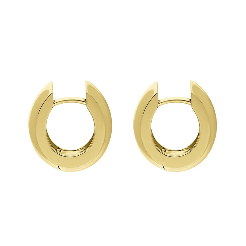 9ct Yellow Gold Oval Domed Hoop Earrings sold by C.W. Sellors product image thumbnail 2