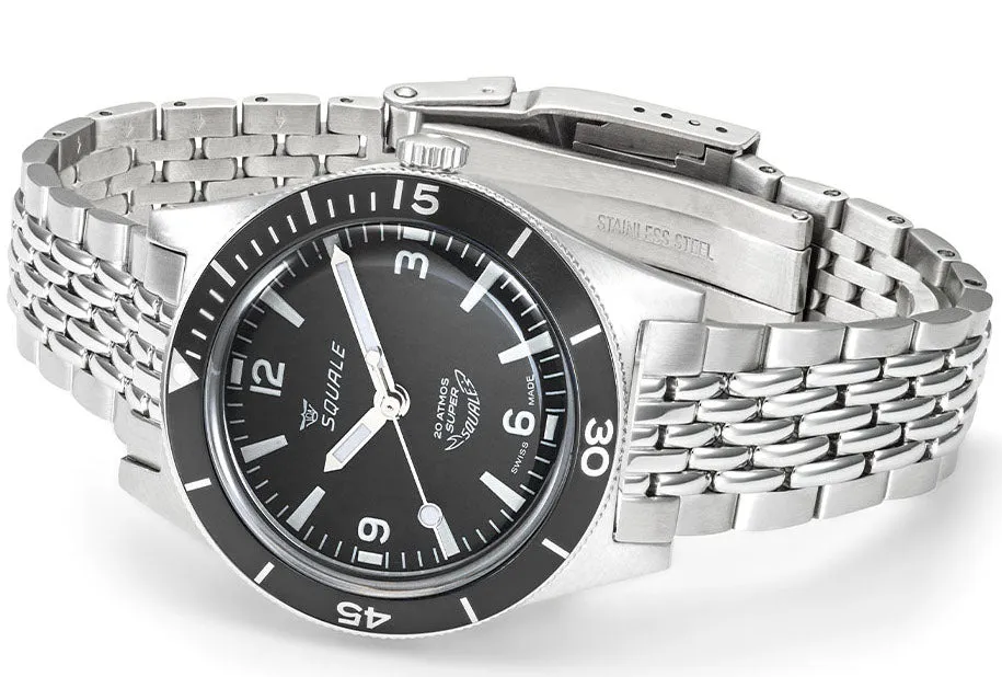 Squale SuperSquale Black Bracelet Watch sold by C.W. Sellors product image thumbnail 3