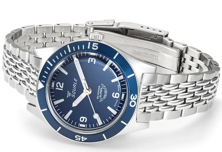 Squale SuperSquale Sunray Blue Bracelet Watch sold by C.W. Sellors product image thumbnail 3