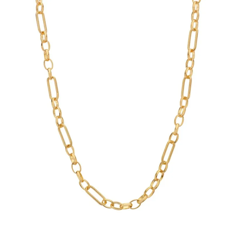 Hot Diamonds x Jac Jossa Embrace Gold Plated Sterling Silver Statement Chain 45cm sold by C.W. Sellors
