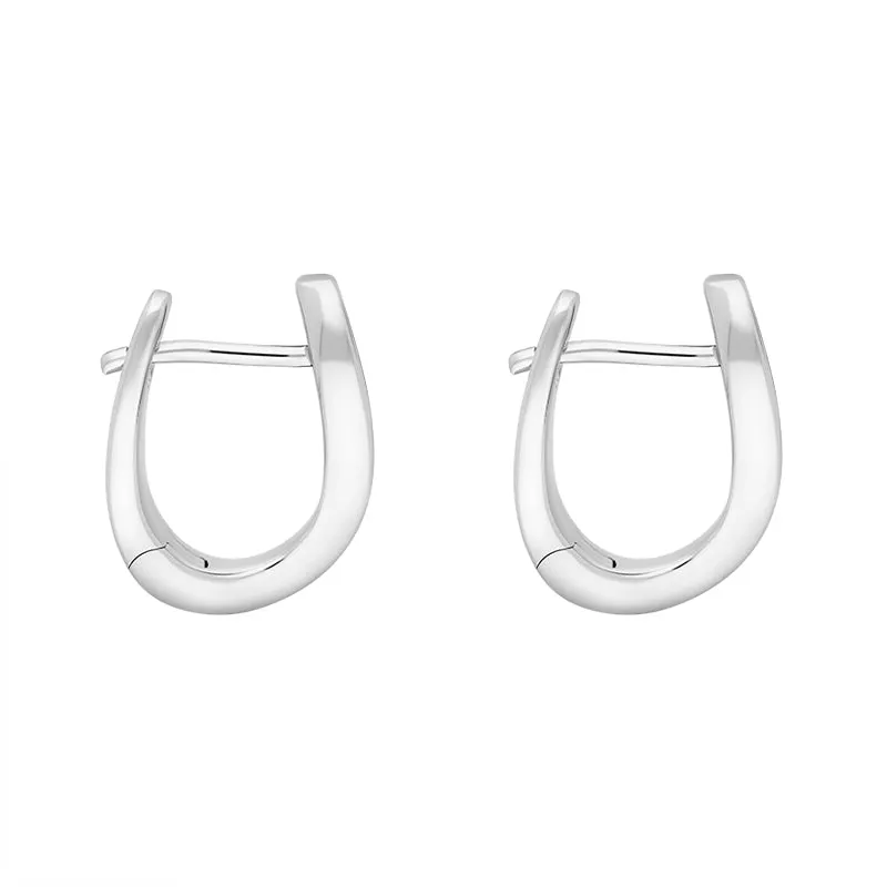 Sterling Silver 15x12mm Twisted Horseshoe Hoop Earrings sold by C.W. Sellors product image thumbnail 2
