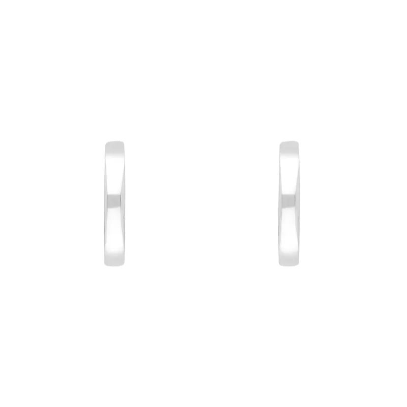 Sterling Silver 18mm Round Domed Hoop Earrings sold by C.W. Sellors