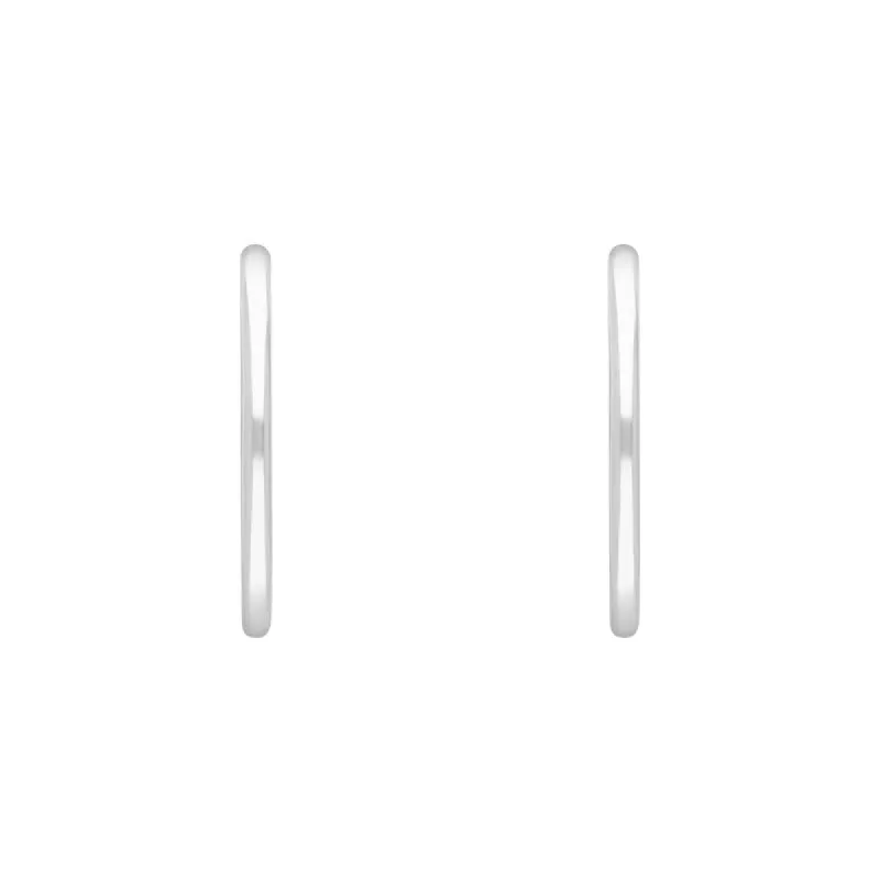 Sterling Silver 24mm Hoop Earrings sold by C.W. Sellors